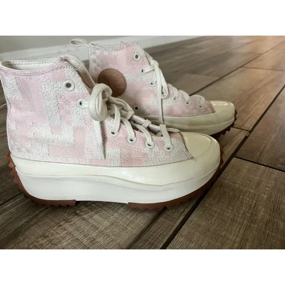 Converse Run Star Hike Platform High Egret Pink Clay Women's Size7.5 - Picture 4 of 8